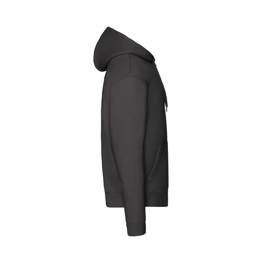 Толстовка мужская "PREMIUM HOODED SWEAT JACKET", черный_2XL, 70% х/б, 30% п/э, 280 г/м2