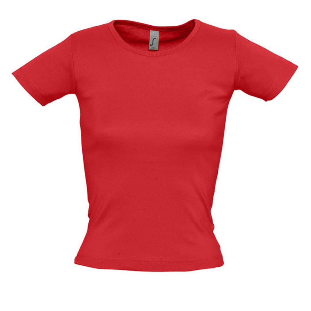 Футболка "Lady O", красная_S, 100% х/б, 220 г/м2