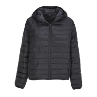 Куртка женская "STREAM HOODED", чёрный, L, таффета 280 Т, 100% полиэстер