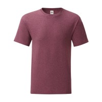Футболка мужская “Iconic T“, бордовый меланж M, 52% х/б, 48% п/э, 150 г/м2