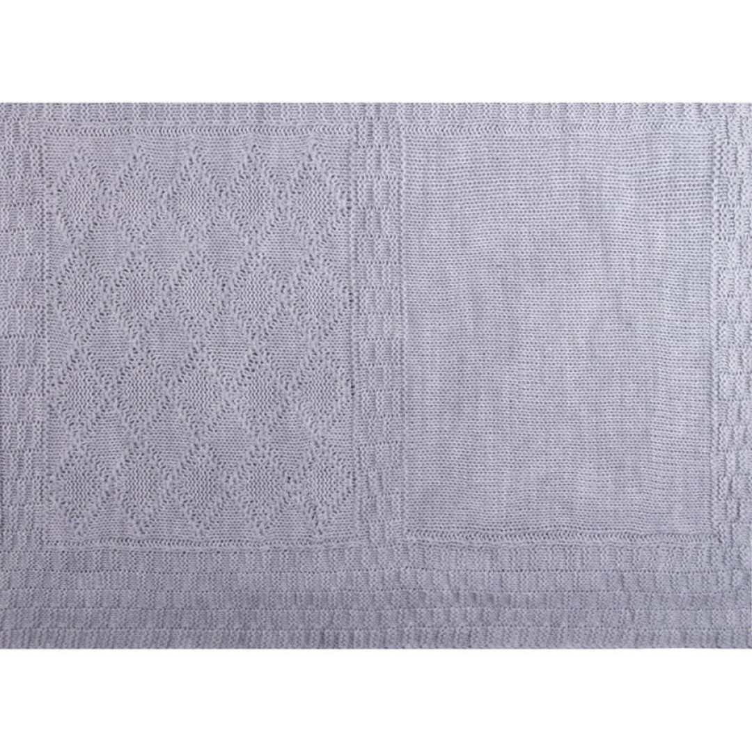 Плед LYKKE MIDI, серый, шерсть 30%, акрил 70%, 150*200 см