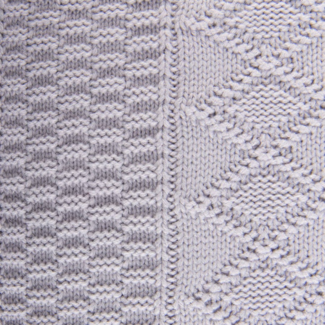 Плед LYKKE MIDI, серый, шерсть 30%, акрил 70%, 150*200 см