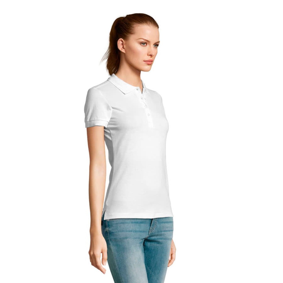 Поло женское PASSION, белый, S, 100% хлопок, 170 г/м2