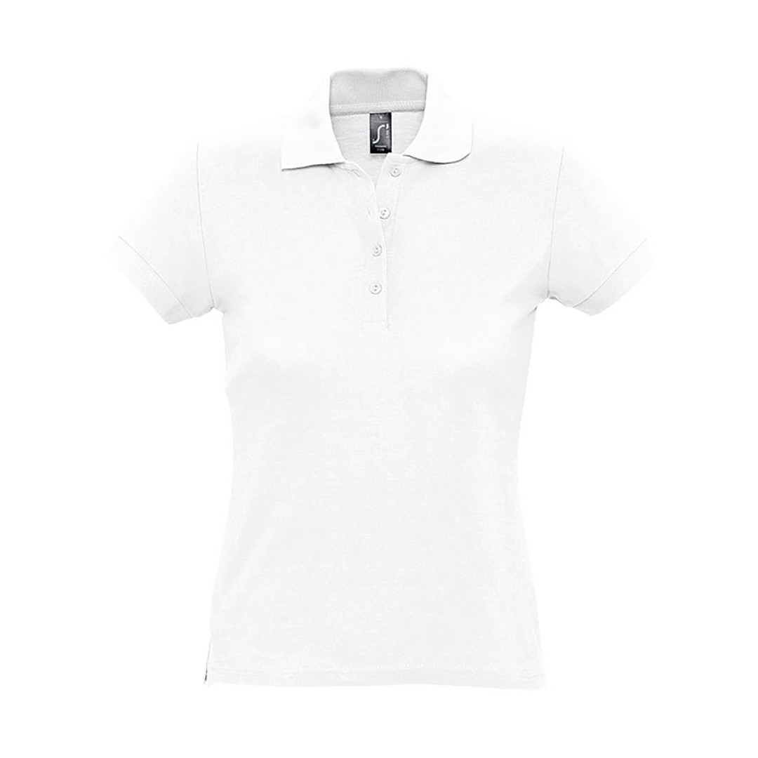 Поло женское PASSION, белый, XL, 100% хлопок, 170 г/м2