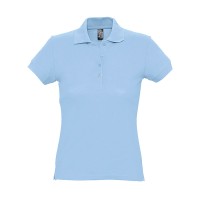 Поло женское PASSION, голубой, 2XL, 100% хлопок, 170 г/м2