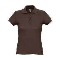 Поло женское PASSION, шоколадный, 2XL, 100% хлопок  170 г/м2