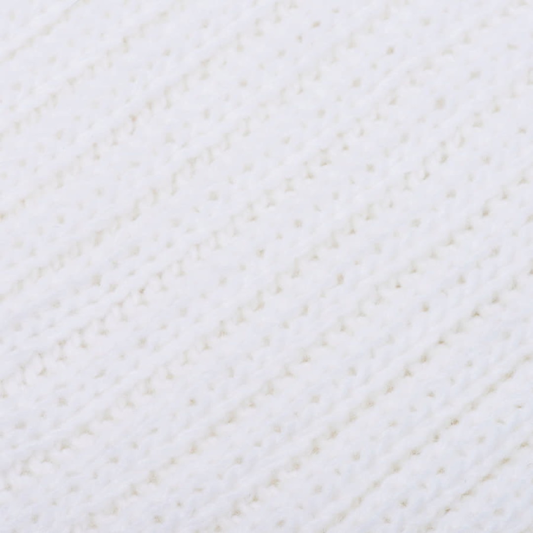 Шарф вязаный НАСВЯЗИ©, белый, 30% шерсть,70% акрил