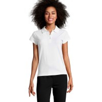 Поло "Prescott Women", белый_L, 100% х/б, 170г/м2