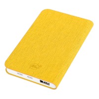 Универсальный аккумулятор "Provence" (5000mAh),желтый, 7,5х12,1х1,1см, искусственная кожа,пл