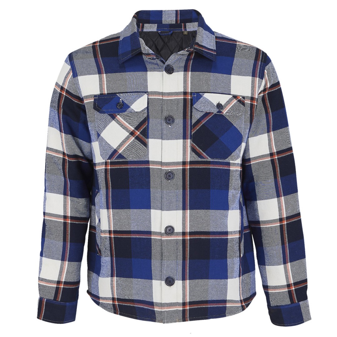 Куртка рубашка мужская NOAH, синий, M/L(1),100%хлопок,180 г/м2,подкладка и утеплитель:100%полиэстер
