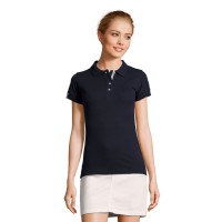 Поло "Portland Women", темно-синий, серый_XL, 100% х/б, 200г/м2