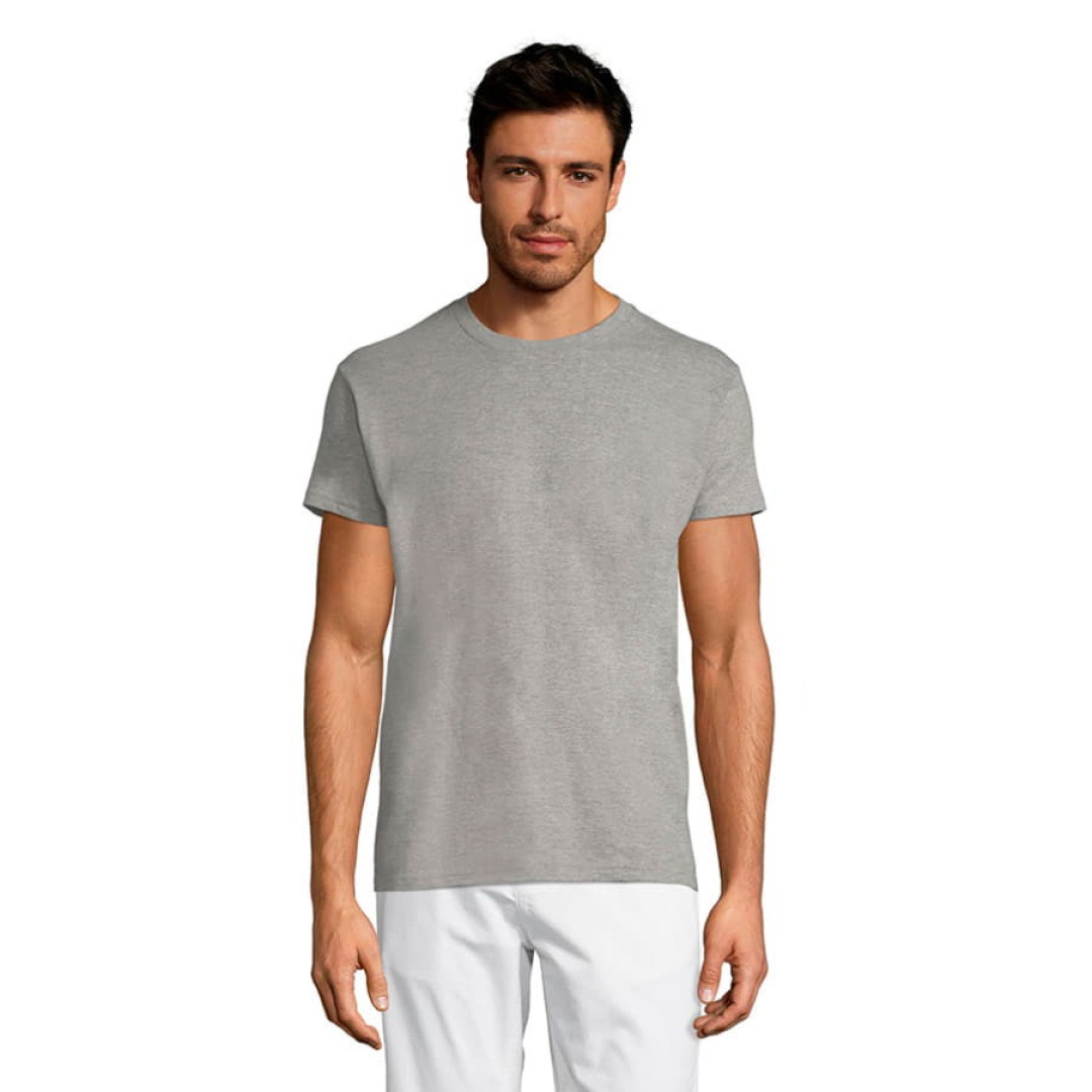 Футболка мужская REGENT, серый меланж_2XL, 85% хлопок, 15% вискоза, 150 г/м2