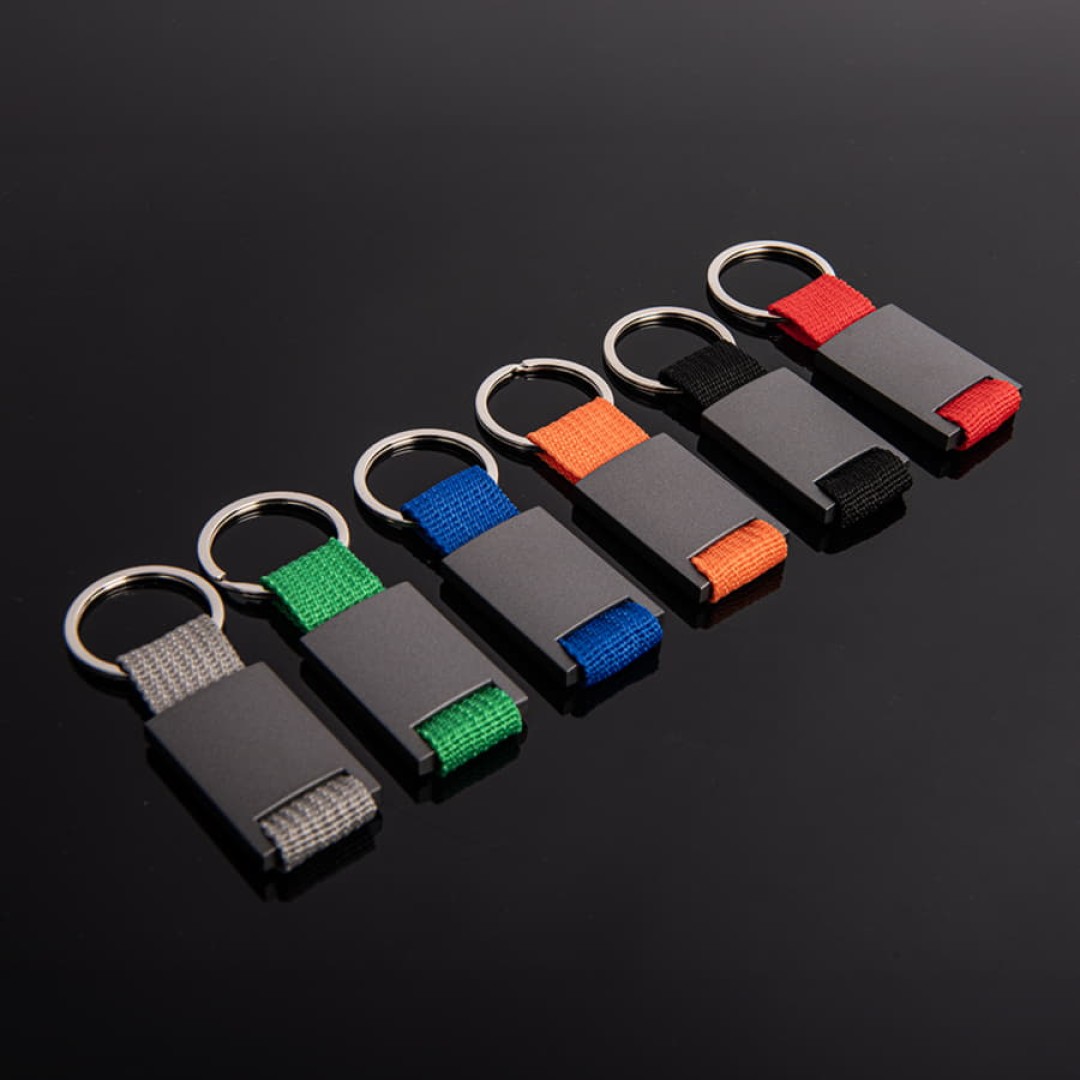 Брелок DARK JET, 2,8 x 6,2 x 0,6 см, красный, металл
