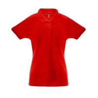 Рубашка-поло женская BERLIN WOMAN, к/р, красный, XL, 65% полиэстер, 35% хлопок, плотность 200 г/м2