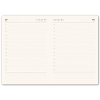 Ежедневник недатированный Montrose, А5, бирюзовый, кремовый блок, графитовый срез