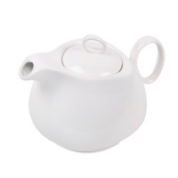 Чайник с кружкой на подставке  "Мила" в упаковке, 22х22х12см,500мл и 300мл, фарфор, бамбук