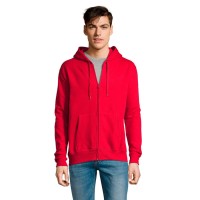 Толстовка "Seven Men", красный_S, 50% хлопок, 50% полиэстер, 280м/г2