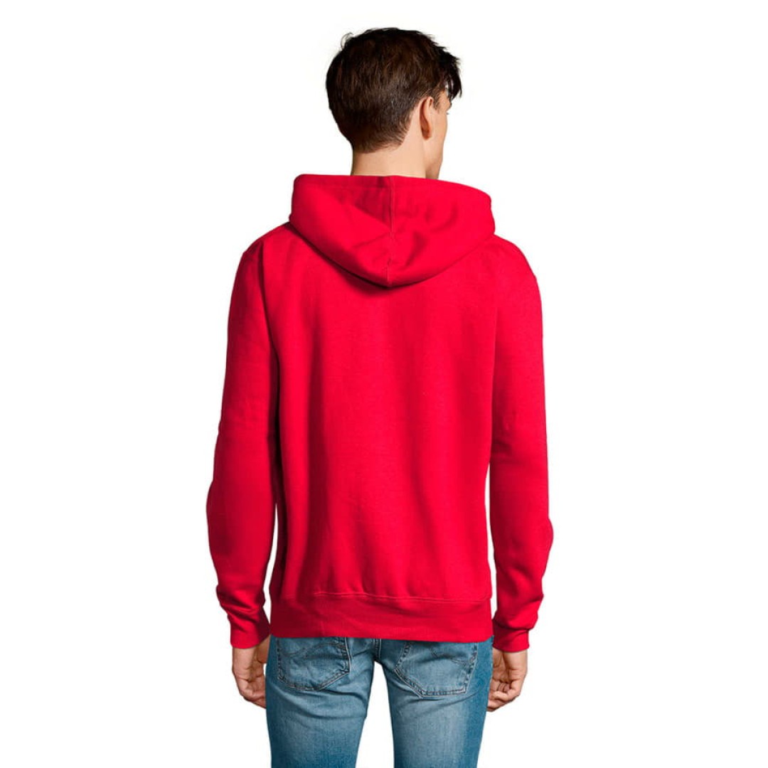 Толстовка "Seven Men", красный_S, 50% хлопок, 50% полиэстер, 280м/г2