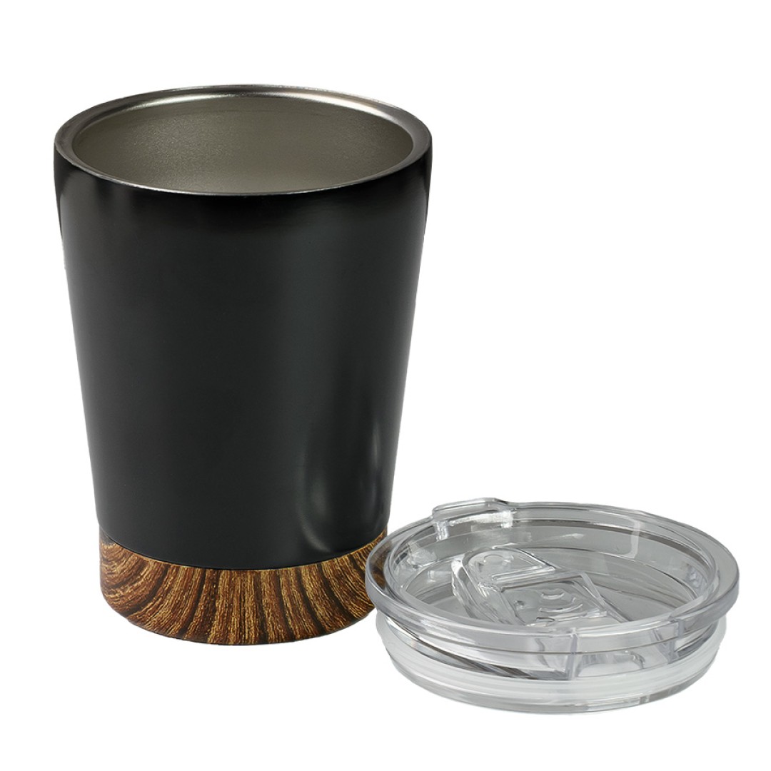 Термокружка CARBON, сталь, черный, 350 мл