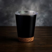 Термокружка CARBON, сталь, черный, 350 мл