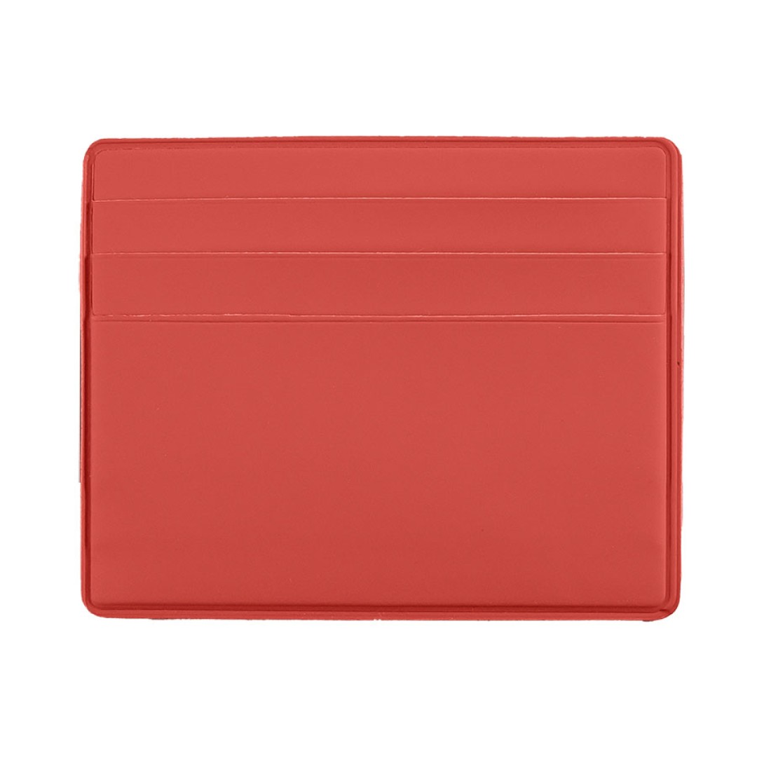 Чехол Simply для 6 карт с отделением для денег, красный, PU