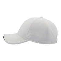 Бейсболка ESTORIL-S, 6 клиньев, застёжка на липучке, белый, 100% переработанный полиэстер, 170 г/м2