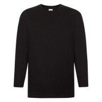 Футболка "Super Premium Long Sleeve", черный_2XL, 100% х/б, 205 г/м2