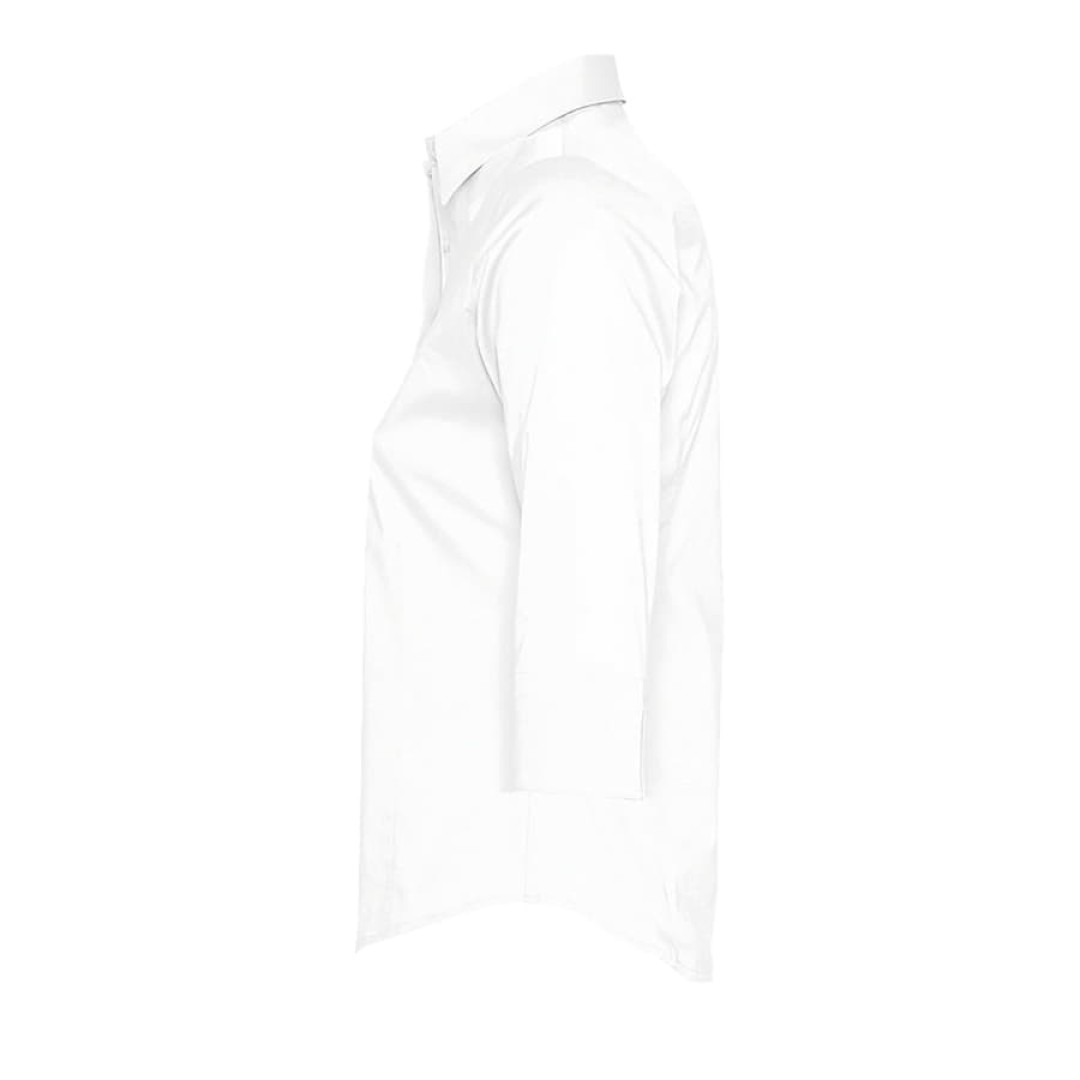 Рубашка женская "Effect", белый_XS, 97% х/б, 3% п/э, 140г/м2