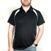 Поло "Palladium", красный с белым_S, 100% полиэстер, 140 г/м2