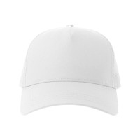 Бейсболка RAPPER COTTON-S, п. заст, 5 клин, белый, 100% хлопок/100% полиэстер, 280 г/м2