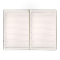 Ежедневник недатированный SIMPLY FIRM, А5,  красный, кремовый блок, в линейку