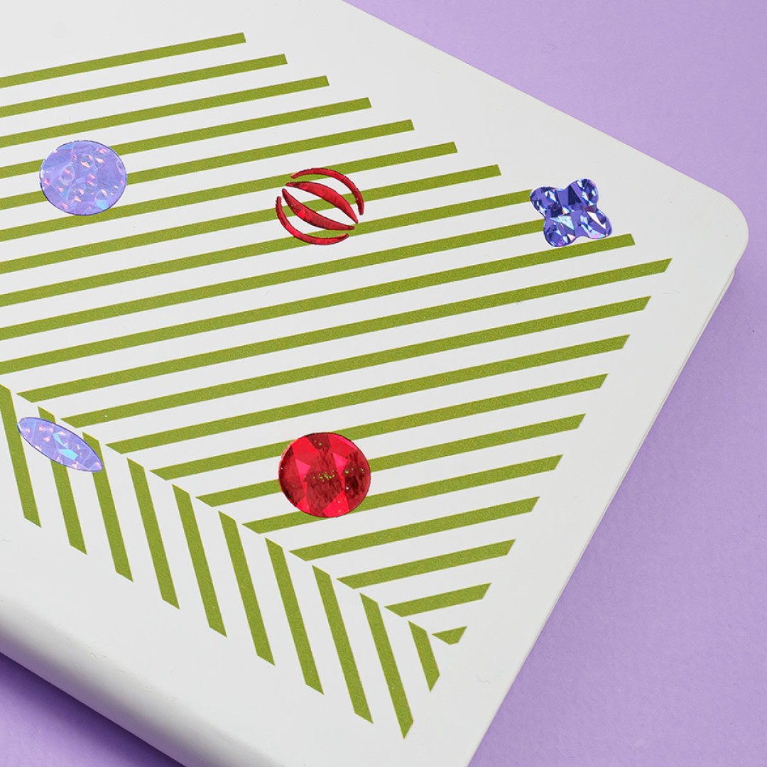 Бизнес-блокнот FUNKY SNOW, 130*210 мм, белый с оранжевым форзацем, мягкая обложка, блок в точку