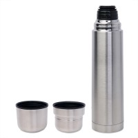 Термос с двумя кружками, D=8 см, H=34,2 см, 1000 мл, металл