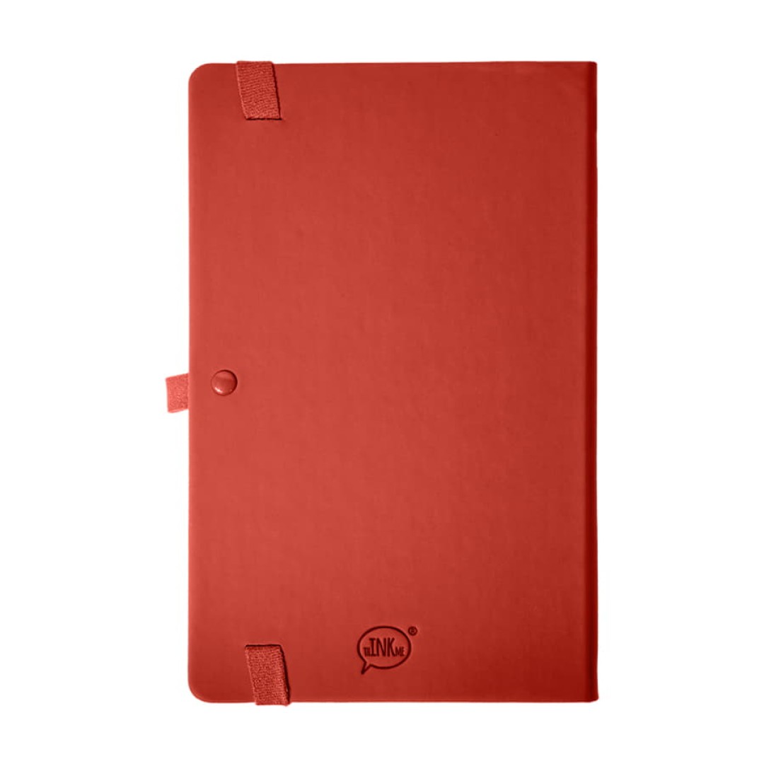 Бизнес-блокнот GLORI, A5, красный, твердая обложка, в линейку