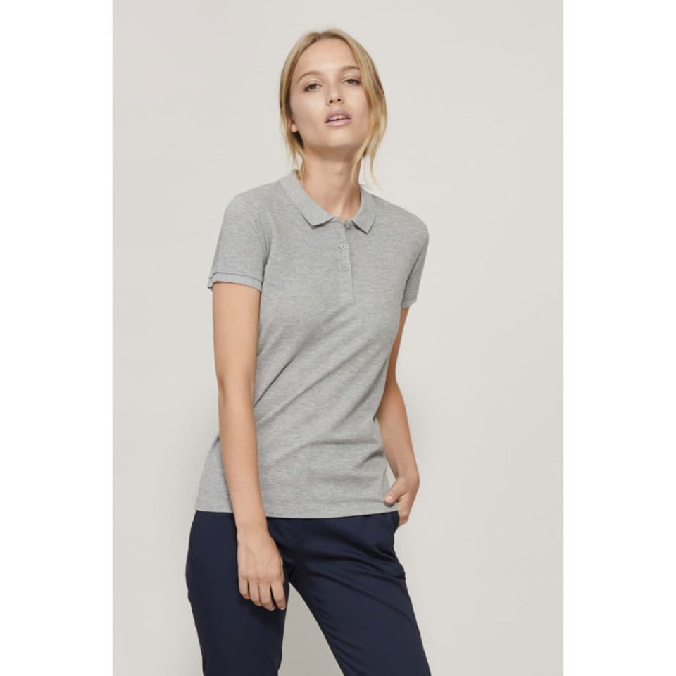 Поло женское PLANET WOMEN, белый, XS, 100% органический хлопок, 170 г/м2
