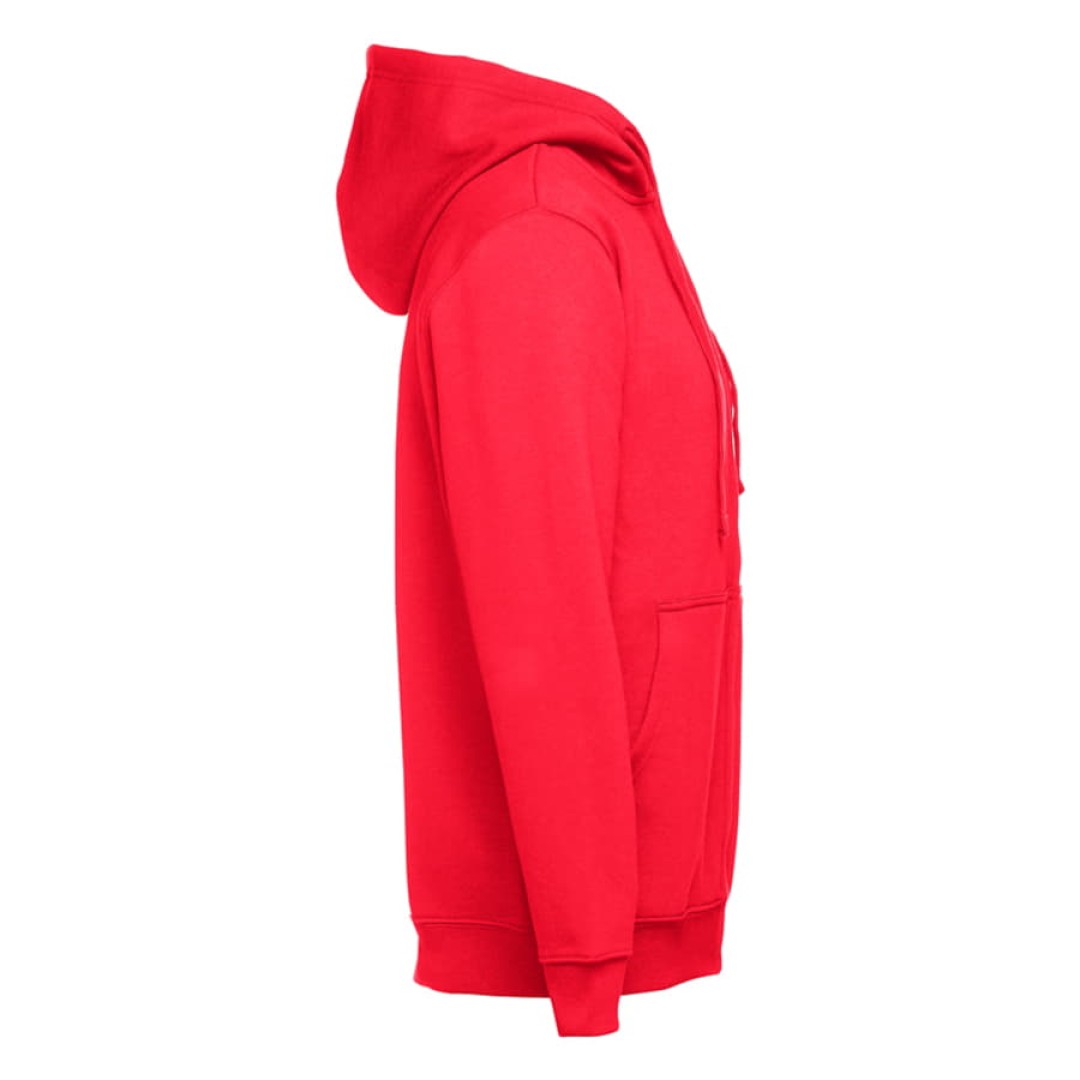 Толстовка мужская с капюшоном на молнии AMSTERDAM, красный, XL, 50% хлопок, 50% полиэстер, 320 г/м2
