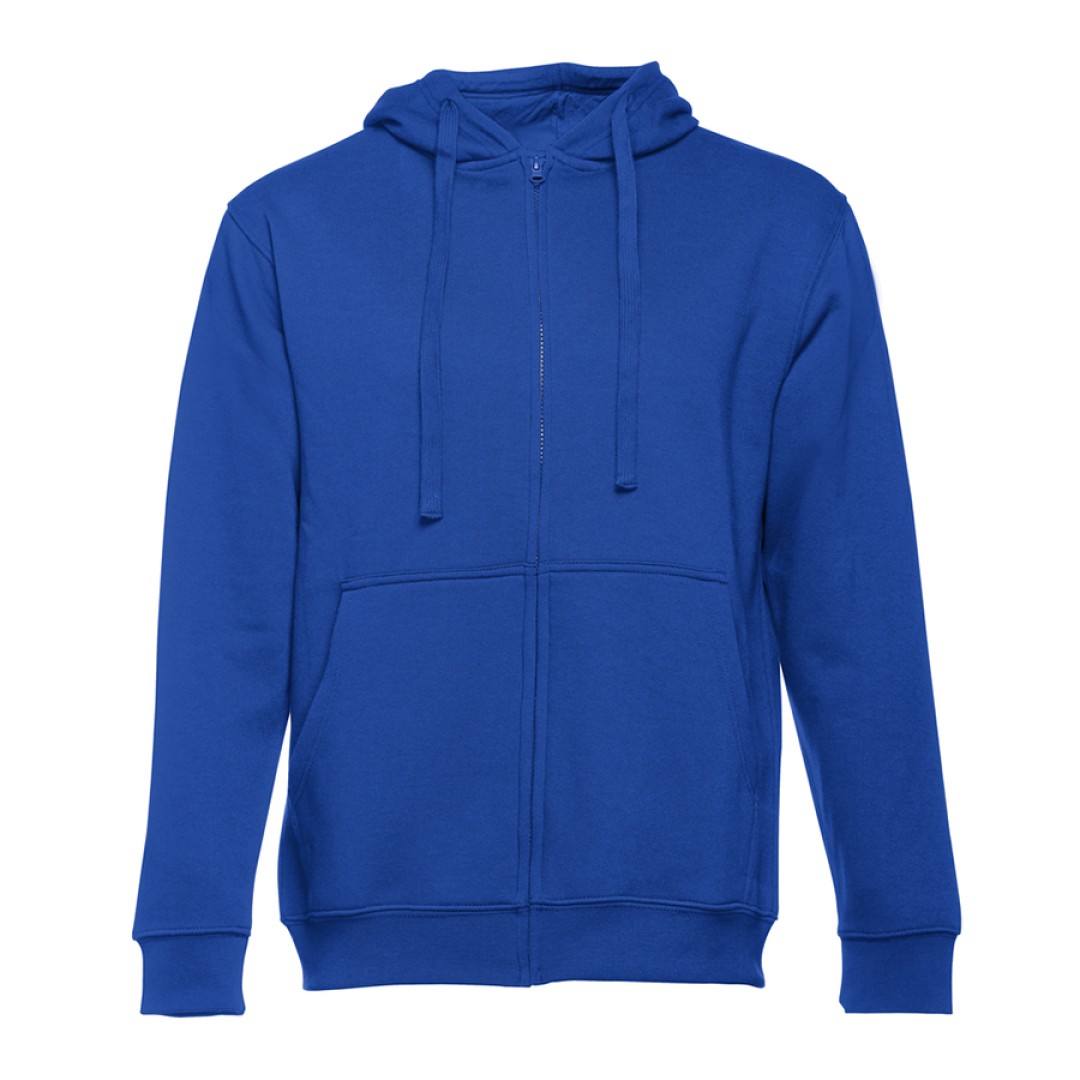 Толстовка мужская с капюшоном на молнии AMSTERDAM, синий, 2XL, 50% хлопок, 50% полиэстер, 320 г/м2