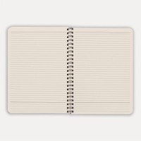 Блокнот на двойной пружине HELIX, 143 х 205 мм, черный, блок в линейку