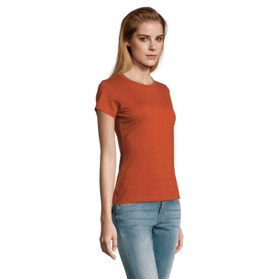 Футболка женская IMPERIAL WOMEN, терракотовый_S, 100% хлопок, 190 г/м2