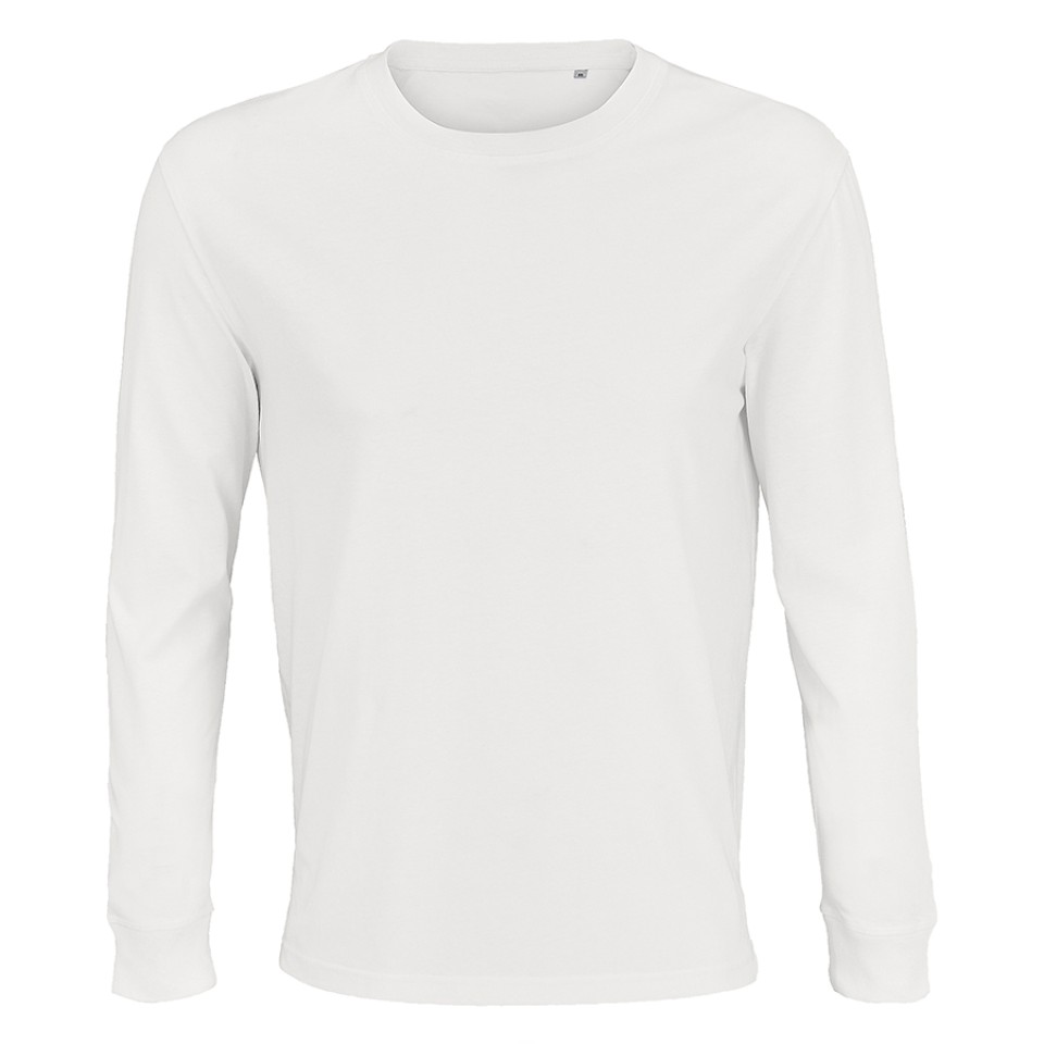 Футболка мужская PIONEER Long Sleeve,белый, S, 100% хлопок,175 г/м2