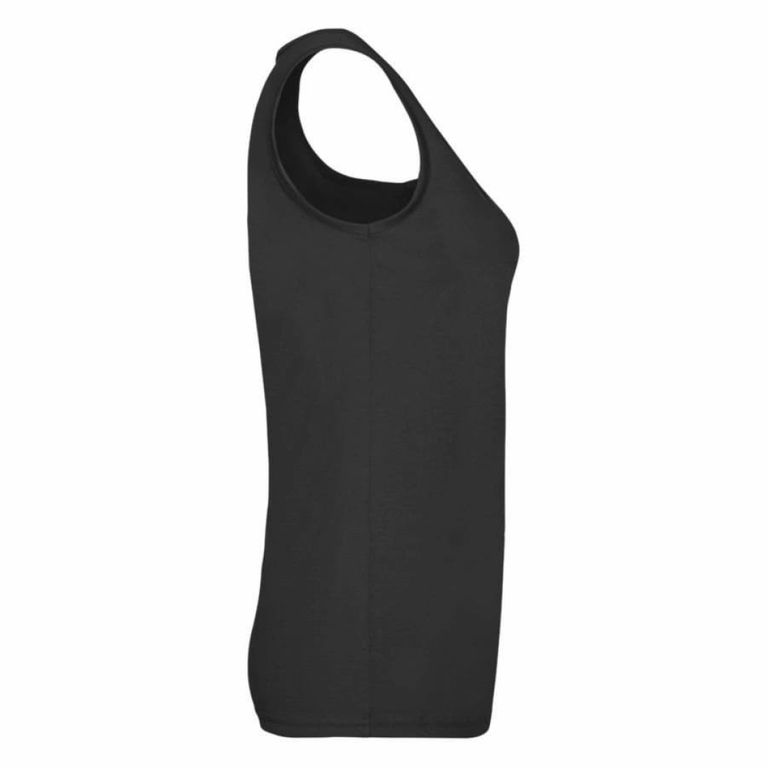 Майка женская "Lady-Fit Valueweight Vest", черный_M, 100% х/б, 165 г/м2