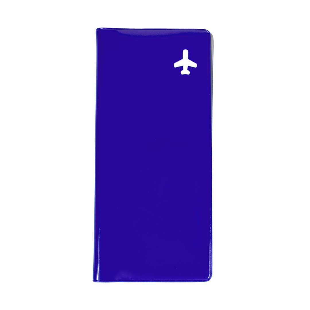 Обложка для тревел-документов "Flight" 10,3 x 21,8 см, ПВХ, синий