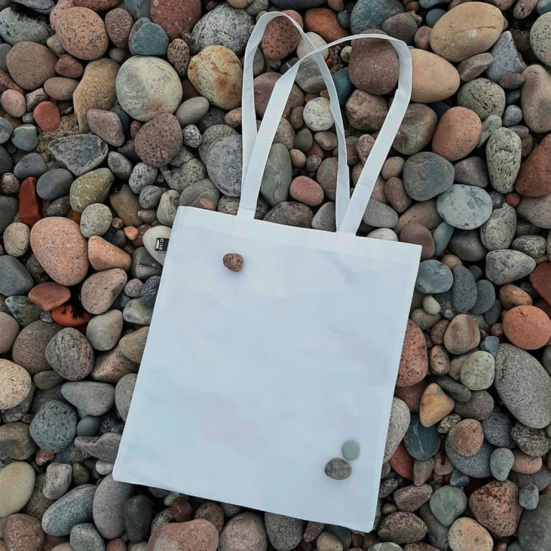 Сумка для покупок "Frilend", белая, 41x37 см, 100% полиэстер RPET