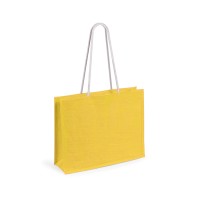 Cумка из джута "Hint", джут, 44,5x35x14 см, жёлтый