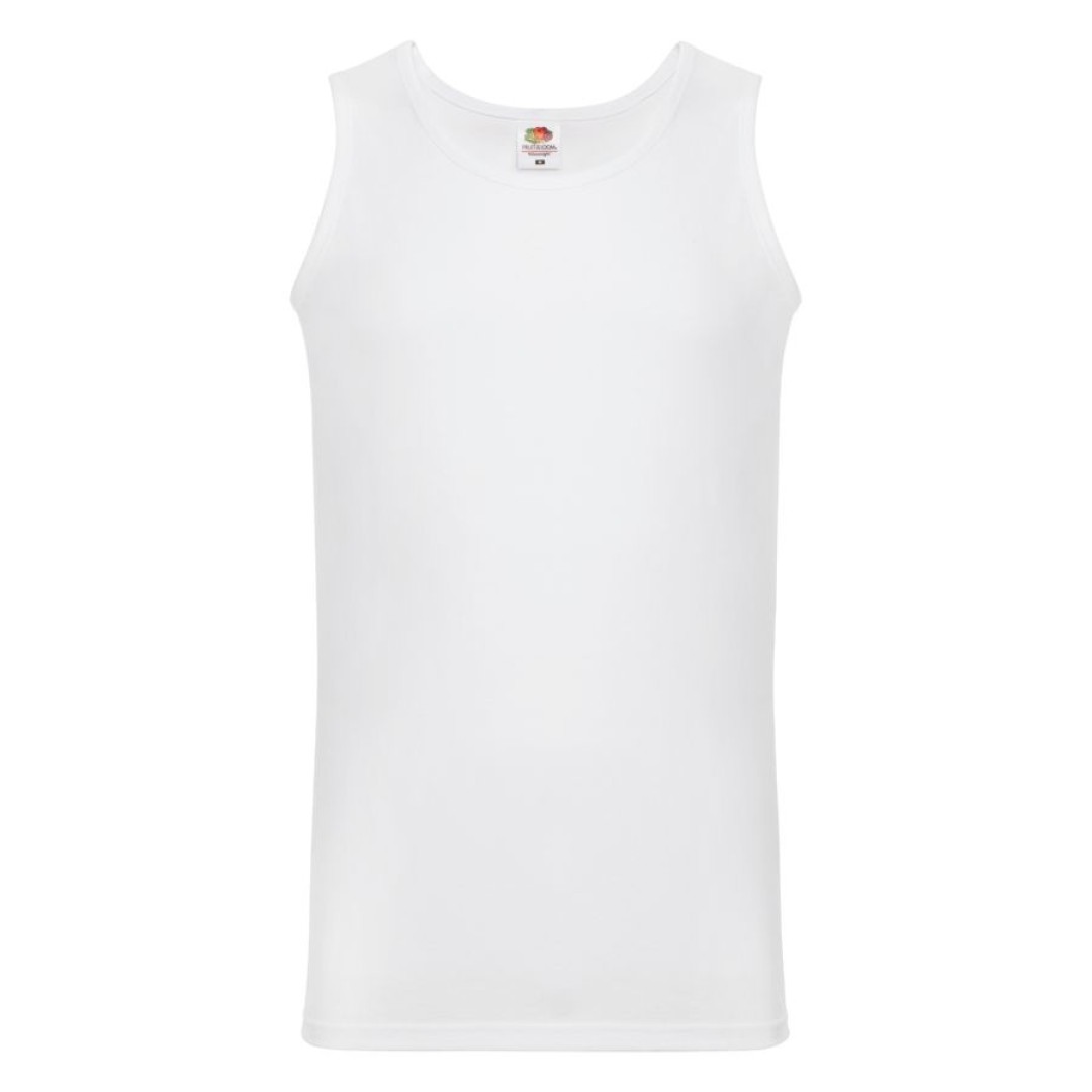 Майка мужская "Athletic Vest", белый_XL, 100% х/б, 160 г/м2