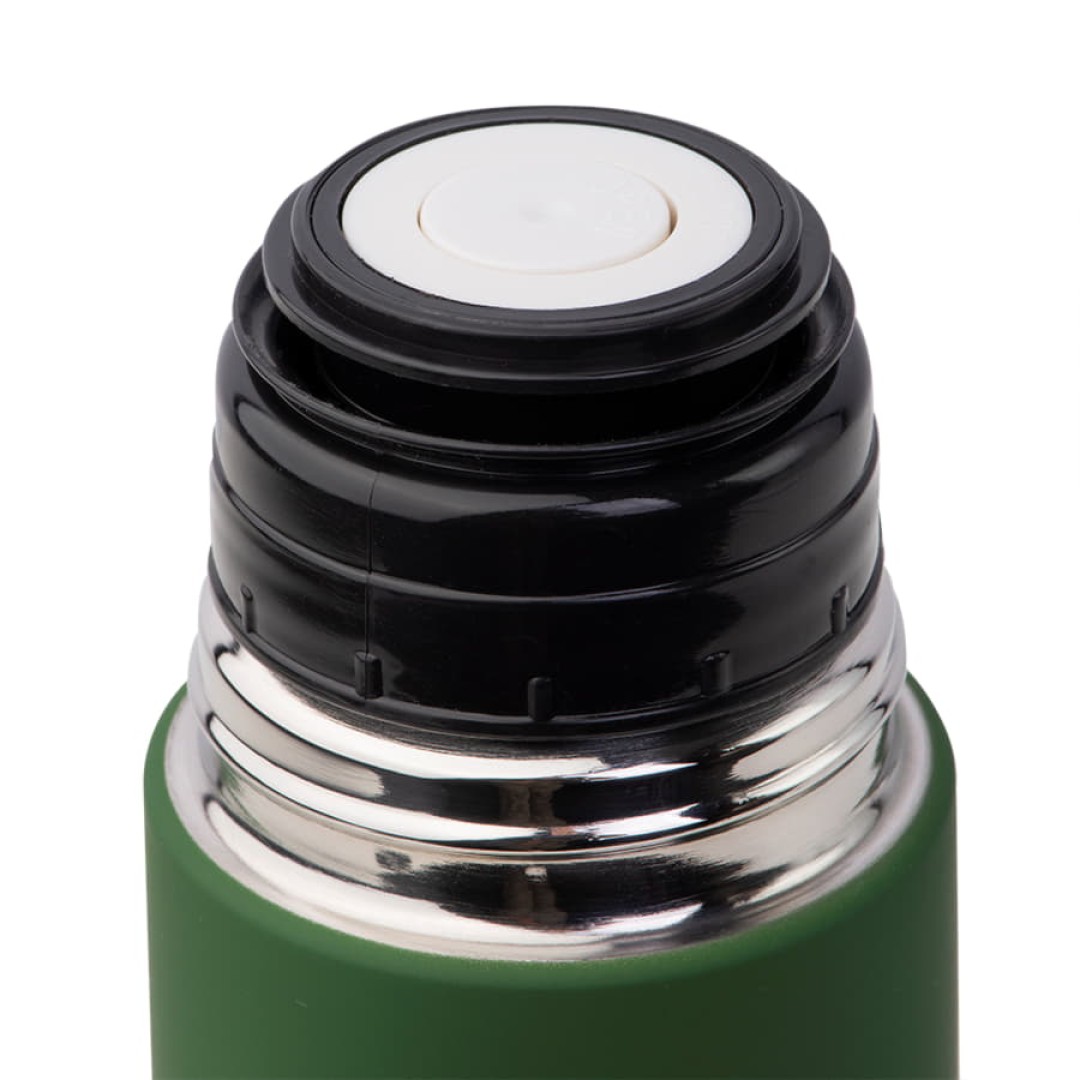 Термос SOFT, 500 мл, зеленый, нержавеющая сталь с прорезиненным покрытием