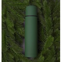 Термос SOFT, 500 мл, зеленый, нержавеющая сталь с прорезиненным покрытием
