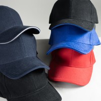 Бейсболка "Smart Sandwich", 6 клиньев, металлическая застежка, бел.-бел, 100% хлопок, 370 г/м2