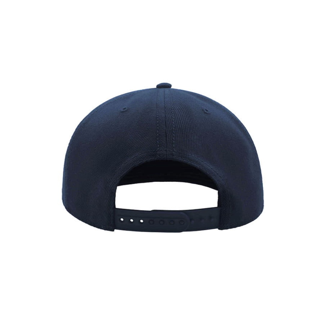 Бейсболка "SNAP BACK", 6 клиньев, пластик. застежка,темно-синий, 100% п/э,100% х/б, 400 гр/м2