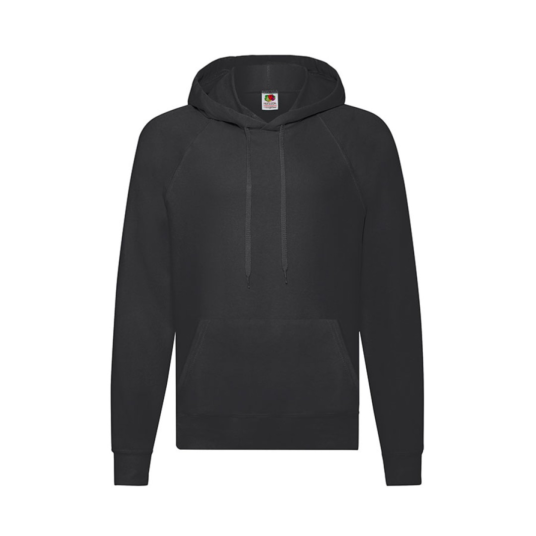 Толстовка мужская "LIGHTWEIGHT", черный_L, 80% хлопок, 20% полиэстер, 240 г/м2